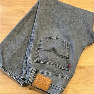 Levi's Womens “Baggy Dad” Relaxed Fit Jeans in Gray.